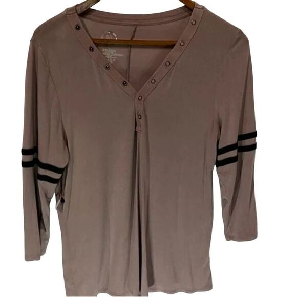 Maurice’s Purple 3/4 Sleeve Baseball Tee Size Large - Picture 1 of 4